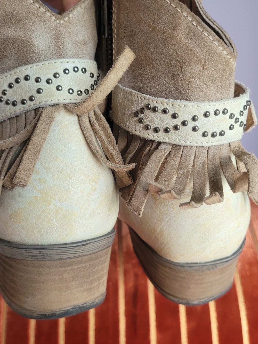 Fringed Booties Genuine Leather - Picture 8 of 8